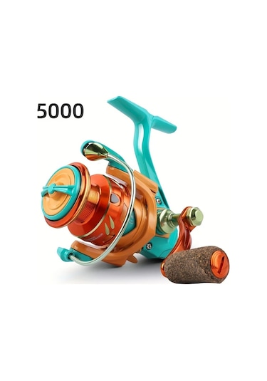 Xuweiwei 5000-hc Bıllıngs Hc1000-6000 Serisi Metal Makara Balıkçılık Makinesi 10kg Çözme 5.2:1 Dişli Alüminyum Tatlısu Tuzlusu