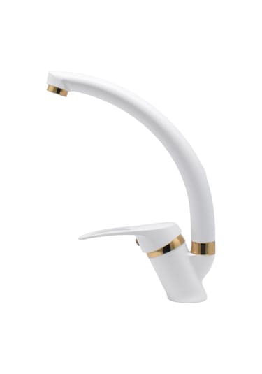 Kustar Sema Altın Beyaz Mutfak Eviye Bataryası