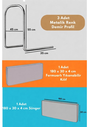 Miralay Yeni Nesil Yatak Bariyeri 180 CM Pembe