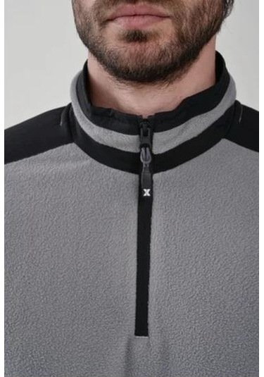 Exuma Half Zıp Erkek Polar 2412004-grey Gri