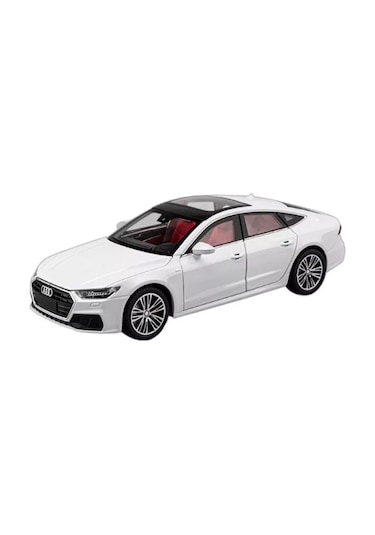 Scowetto Audi A7 Araba 1:24 Diecast Metal Model Araba Koleksiyon Araba Sesli Işıklı 21 Cm Oyuncak Araba