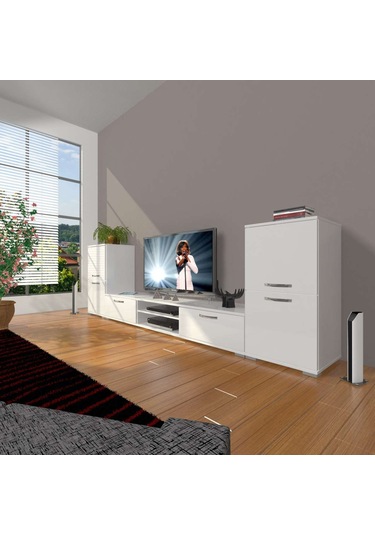 Decoraktiv Eko On2 Mdf Dvd Tv Ünitesi Tv Sehpası Beyaz