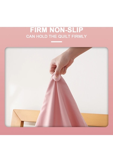 6 Adet Pembe-iskandinav Kapakları Klip Standı Elbise Klipsi 4/6 Adet Battaniye Raptiye Mandal Mantar Yorgan Tutucu Klipler Levha Yatak İçin Kaymaz