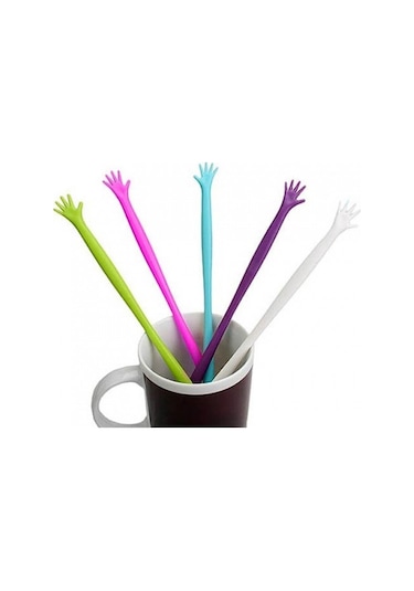 El Şeklinde Karıştırıcı Çubuk Çırpıcı Çay Kahve Karıştırma Servis