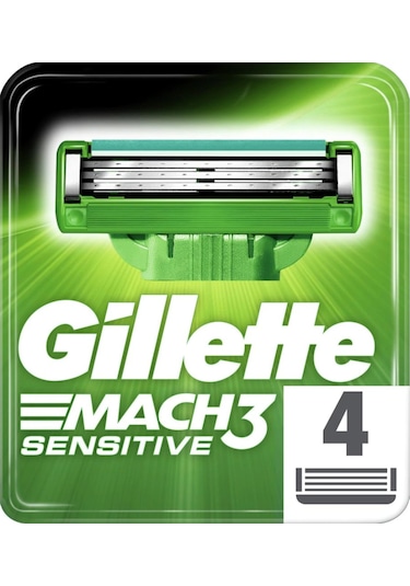 Gillette Mach3 Sensitive Yedek Başlık 4'lü
