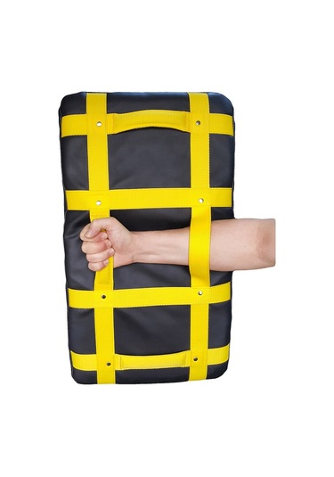 Aksaspor Leon Maxi Darbe Yastığı Kick-Boks Lowkick Pads Siyah