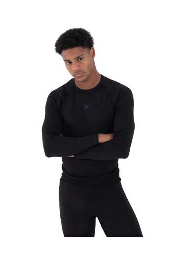 Hurley Hurley Heat Carbon Layer Tee Erkek Siyah Tank Top Blk Siyah