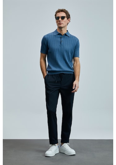 Lufian Glen Smart Erkek Chino Pantolon Slim Fit Lacivert Lacivert 111190336100200 Lacivert