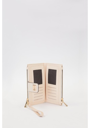 Krem Kadın Cüzdan 910042 Krem