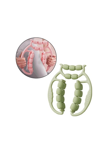 Suntek Bacak Masaj Aleti Silindiri 21 Tekerlek Kas Egzersiz Uyluk Yeşil