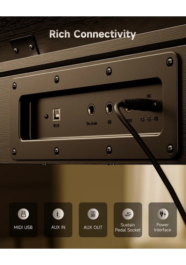 Donner Oura S100 Dijital Piyano Black Oak Grain