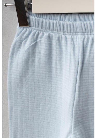 Bebitof %100 Pamuk Sarılan Ayıcık Desenli 5 Parça Yenidoğan Hastane Çıkışı Zıbın Seti Bbtf.amv.20123.46 Mavi