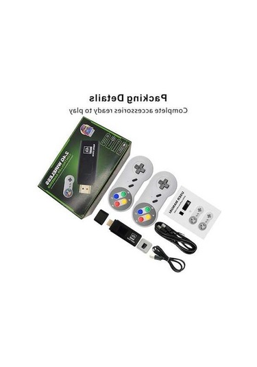 Bloomnest Sınır Ötesi K7 Yüksek Çözünürlüklü Mini Tv Oyun Konsolu 2.4g Kablosuz Oyun Çubuğu 7 Emülatör 64g Destekler