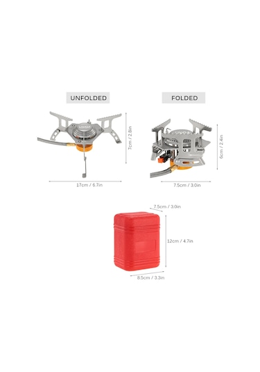 Lixada Soba Brülör Ocak Gaz Sobası + Adaptör Gümüş