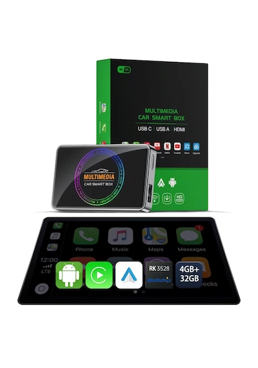 Y2 Carplay & Android Auto Box 4gb+32gb Youtube Hareket Halinde Video, Wifi6, Dahili Gps, Tv Bağlantı Diğer