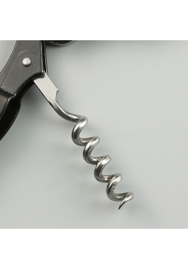 Çok Fonksiyonlu Açacak Tirbuşon Şarap Mantar Tıpa Açacağı Siyah