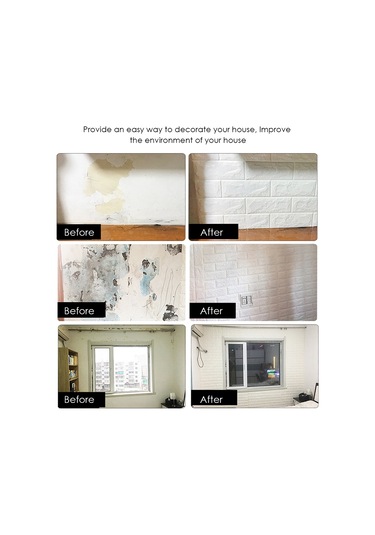 Ruicoo 3d Duvar Sticker Pe Köpük Gümüş Gri 60x30cm - Çocuk Odası/ Salon İçin Çarpma Engeli, Su Geçirmez, Kendinden Yapışkan, Doğal Ve Uygun Çok Renkli