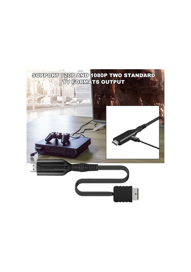 Playstation 2 Ps2 İçin Hdmı Uyumlu Adaptör Kablosu Hd Rca Av