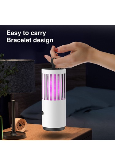 Dianziye Ev İçin Usb Elektrikli Sinek Öldürücü - 360 Işık Çekimli, Turbo Vantilatörlü Ve Yüksek Gerilimli - Mavi