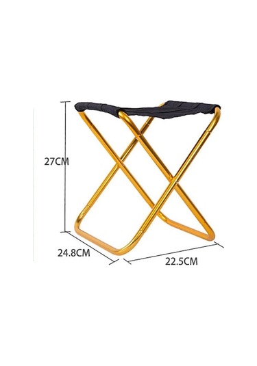 Bloomnest Altın Kamp Sandalyesi, Katlanır Balıkçılık Sandalyesi, Hafif Seyahat Sandalyesi, Oxford Kumaş, Dayanıklı, Kompakt, Taşınabilir Altın