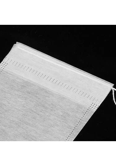 Maiyame Yüksek Kaliteli 7x9 Cm Tek Kullanımlık Çay Poşetleri - 100 Adet, Pratik Ve Güvenli Çay Demleme Çözümü Beyaz