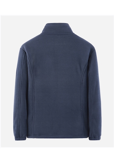 İkkb Erkek Sonbahar Kış Polar Dik Yaka Sıcak Ceket Koyu Gri