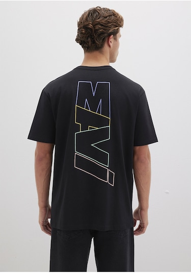 Mavi - Mavi Logo Baskılı Siyah Tişört 0612350-900 Siyah