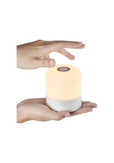 Boatshop1 Modern Dokunmatik Kontrollu 16 Renk Led Komodin Lambasi Uzaktan Kumandali 3 Mod Usb Sarj Edilebilir Pil Yatak Oturma Odasi Ve Kamp Icin Ahşap