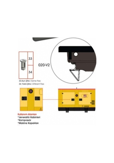 Sermak Kabin Kilit Enka462