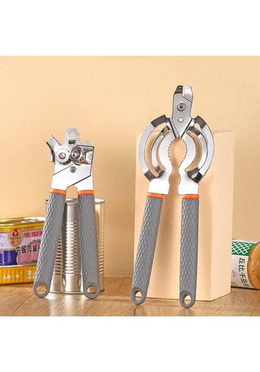 Konserve Açacağı Çok İşlevli Konserve Açacağı Bıçağı Şişe Açacağı Emek Tasarrufu Sağlaya Açacağı Kapağı Açacak & Tirbuşon 58850948 Siyah