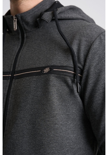 Shooter Sportswear Klasik Antrasit Erkek Eşofman Takımı Çıkartılabilir Kapüşonlu Rahat Kalıp Antrasit Shooter Sportswear Klasik Antrasit Erkek Eşofman Takımı Çıkartılabilir Kapüşonlu Rahat Kalıp Antrasit