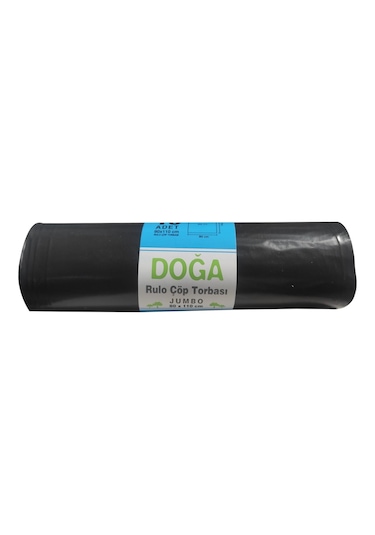 Ecoplast Jumbo Boy Siyah Çöp Torbası Poşeti - 300 G - 90 L - 80 x 110 CM / 10 Adetlik 10 Rulo