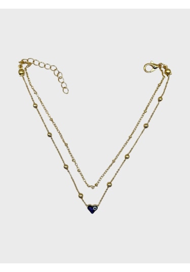 Arnes Jewelry Çelik Nazar Boncuklu Halhal Ar587nes Gold