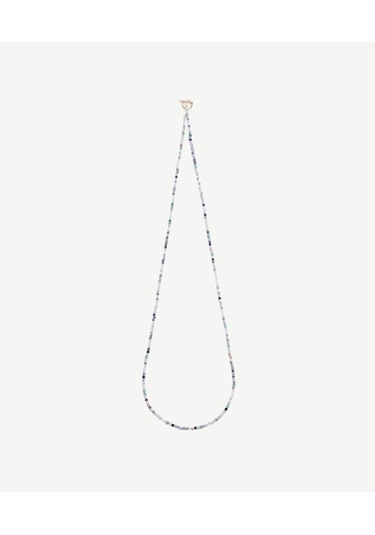 Yargıcı Kapama Detaylı Uzun Doğal Taş Kolye 25kkbj8070x 325 Yeşil