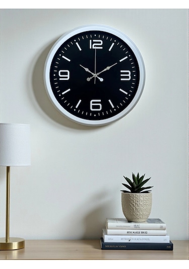 Prime White 40 Cm Metal Modern Duvar Saati Çok Renkli