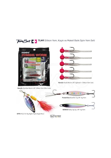 Tamset Lrf Avları İçin Jig Ve Silikon Yem Seti Tlm1
