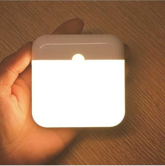 Trendooze Beyaz Led Sensörlü Gece Lambası, Taşınabilir Usb Şarjlı Dolap Aydınlatma Beyaz