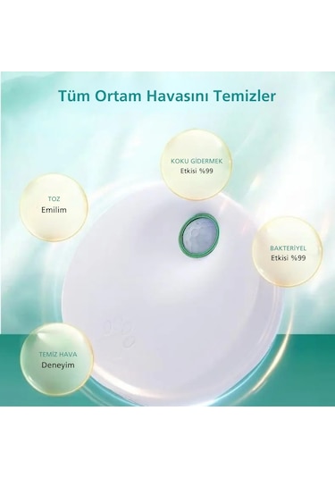 Techtic Kedi Tuvaleti İçin Akıllı Pet Koku Giderici Biyosensörlü