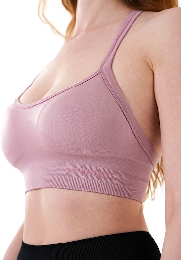 Musclecloth Nova Seamless İpli Bra Pembe