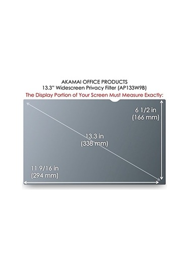 Akamai 13.3" Laptop için Ekran Filtresi