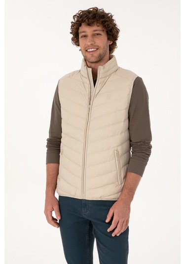 U.s. Polo Assn. Erkek Taş Yelek Dokuma 50310045-vr049 Tas