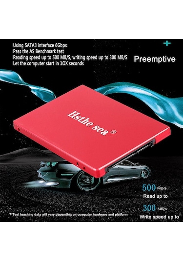 Hsthe Sea Ssd 2.5 İnç Metal Katı Hal Sürücüsü Okuma Ve Yazma Sessiz Çalışma Darbe Ve Düşme Direnci Uyumluluk Mavi 120 Gb