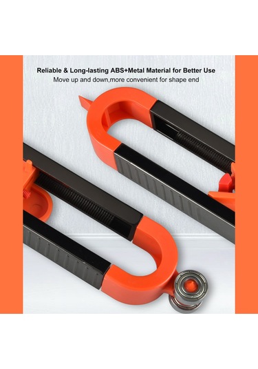 Neevoyu Ahşap İçin Kilitlebilir Kontur Ölçer - Düzensiz Eğim Ve Profil Alıcı - Abs+metal Malzeme