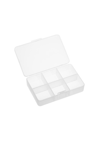 Vkemall 6 Bölmeli Pp Mat Kabuklu Taşınabilir İlaç Kutusu - Dış Mekan Ve Ev Kullanıma Uygun, Şeffaf Mini Depolama Kutusu