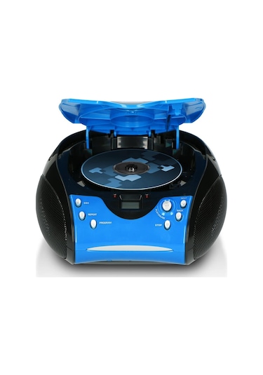 LENCO SCD-24 MAVİ/SİYAH - CD ÇALARLI TAŞINABİLİR STEREO FM RADYO