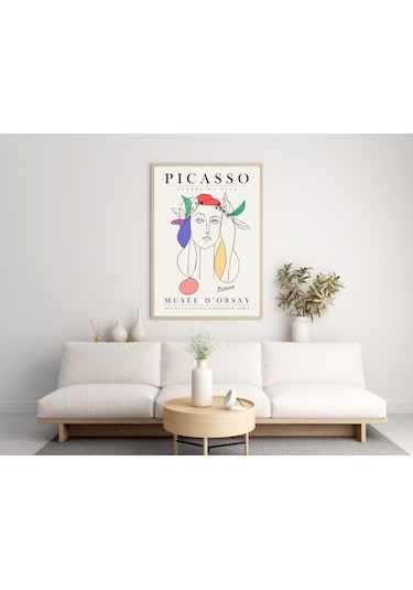Pablo Picasso Çerçevesiz Poster Duvar Tablosu Dnm6 50x70