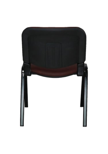 Ofiscombin Ofis Büro Bekleme Misafir Çalışma Konferans Koltuğu Form Sandalye Kahverengi Deri 00047499865
