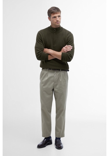 Barbour Holden Half Zip Kazak Ol91 Olıve Marl-ol91 Olıve Marl Haki