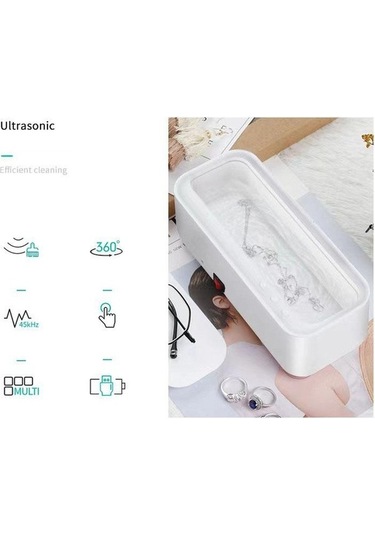 Novahub Çok Fonksiyonlu Taşınabilir Ev Gözlük Temizleyici, Usb Şarjlı Ses Dalgası Titreşim İzle Takı