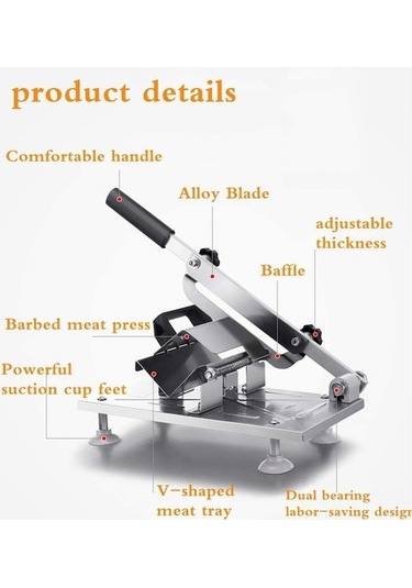 Tongxida Tcherchi Paslanmaz Çelik Dondurulmuş Et Dilimleyici Inox, Kullanımı Kolay Inox